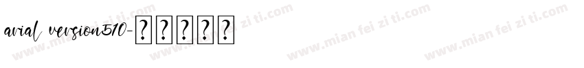 arial version510字体转换